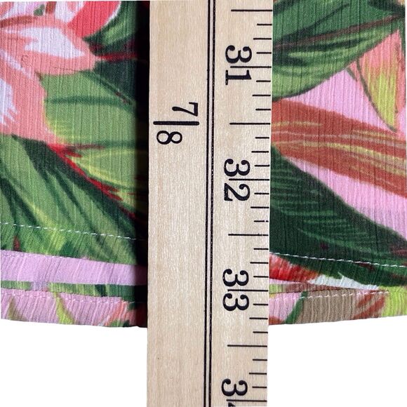 J.Jill Seashell Paradise Found Floral Tunic Top Dress Size 2X Bell Sleeve Pink - Picture 15 of 16